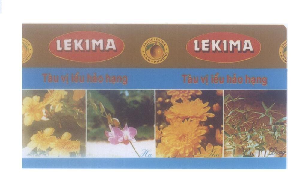 Mẫu nhãn hiệu LEKIMA Tàu vị iểu hảo hạng NAM PHƯƠNG SAUCE LEKIMA