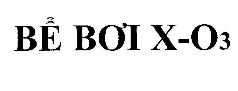 Mẫu nhãn hiệu Bể Bơi X-O3