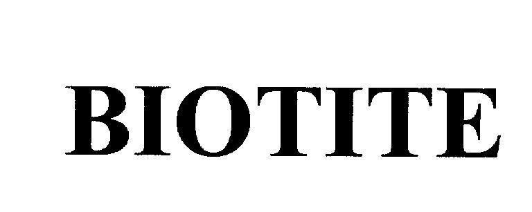 Mẫu nhãn hiệu BIOTITE