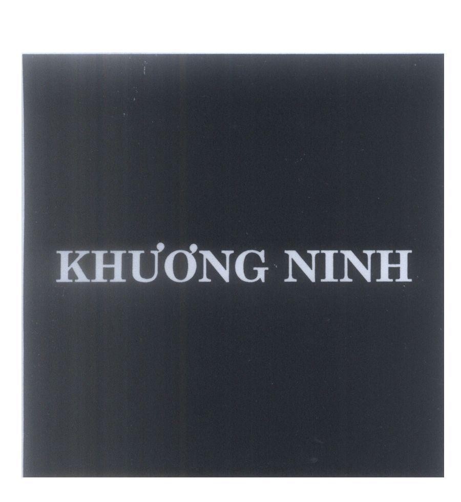 Mẫu nhãn hiệu Khương Ninh