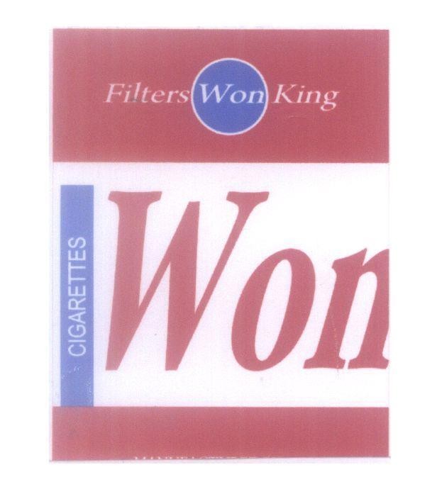 Mẫu nhãn hiệu Won Filters Won King CIGARETTES
