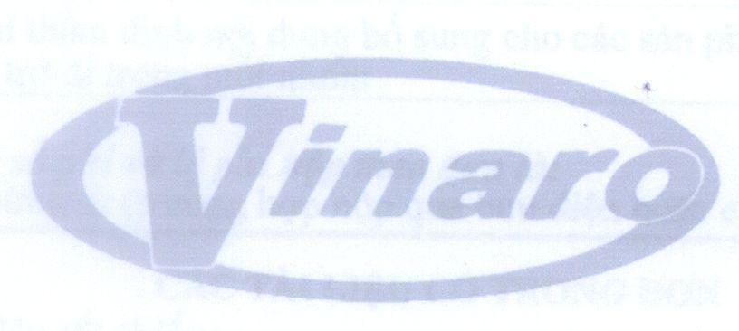 Mẫu nhãn hiệu Vinaro
