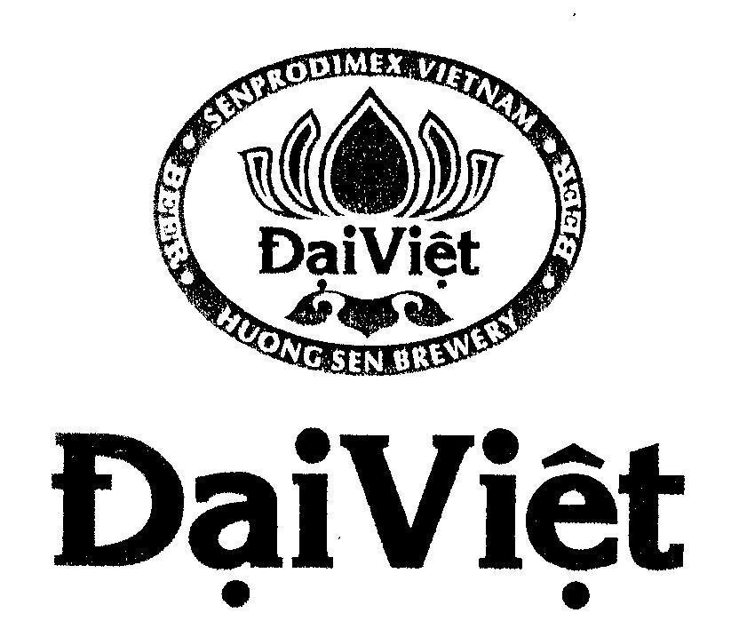 Mẫu nhãn hiệu Đại Việt SENPRODIMEX VIETNAM BEER HUONG SEN BREWERY