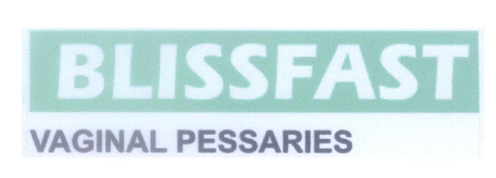 Mẫu nhãn hiệu BLISSFAST VAGINAL PESSARIES