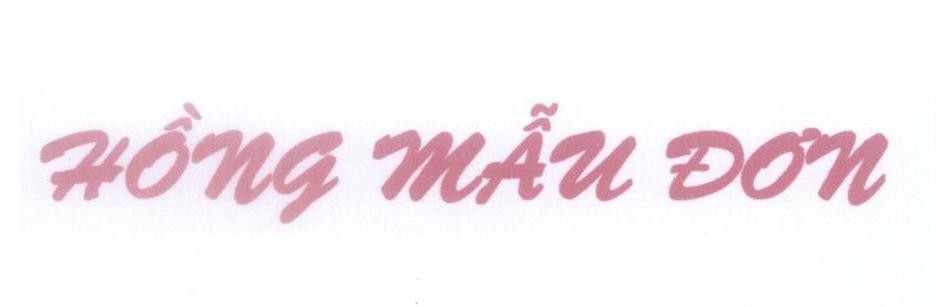 Mẫu nhãn hiệu Hồng Mẫu Đơn