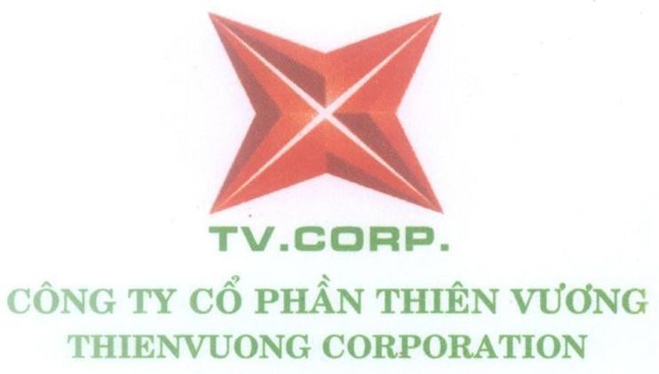 Mẫu nhãn hiệu TV.CORP. Công Ty Cổ Phần Thiên Vương THIENVUONG CORPORATION