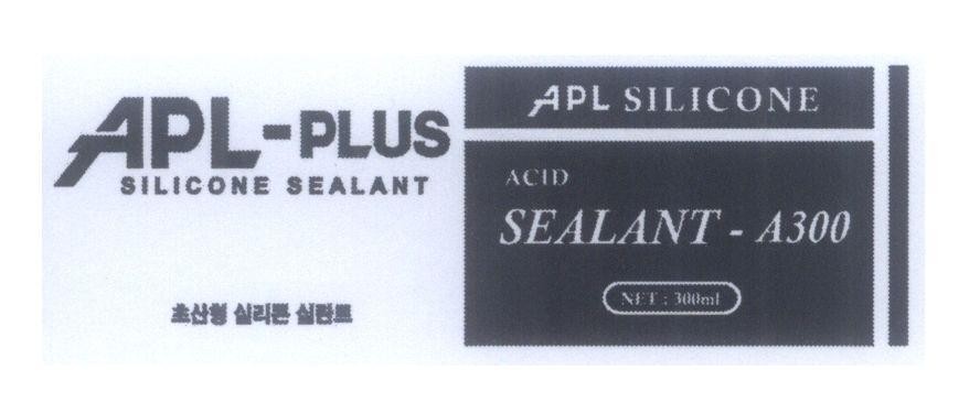 Mẫu nhãn hiệu APL-PLUS SILICONE SEALANT APL SILICONE ACID SEALANT-A300 NET: 300ml [Mu cho san gioung: chất bịt kín bằng silicôn]