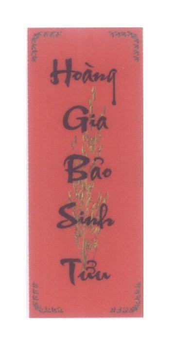 Mẫu nhãn hiệu Hoàng Gia Bảo Sinh Tửu
