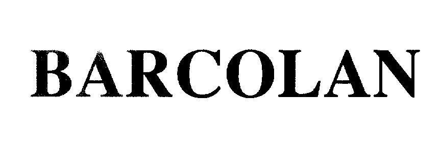 Mẫu nhãn hiệu BARCOLAN