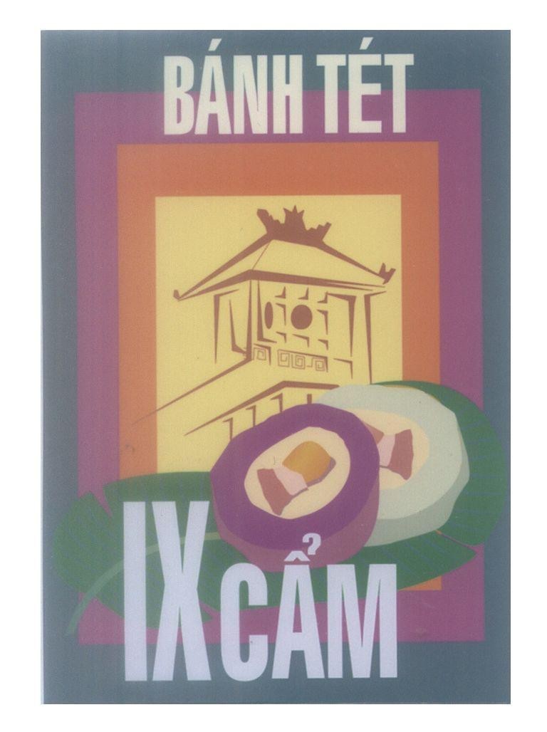 Mẫu nhãn hiệu Bánh tét IX cẩm
