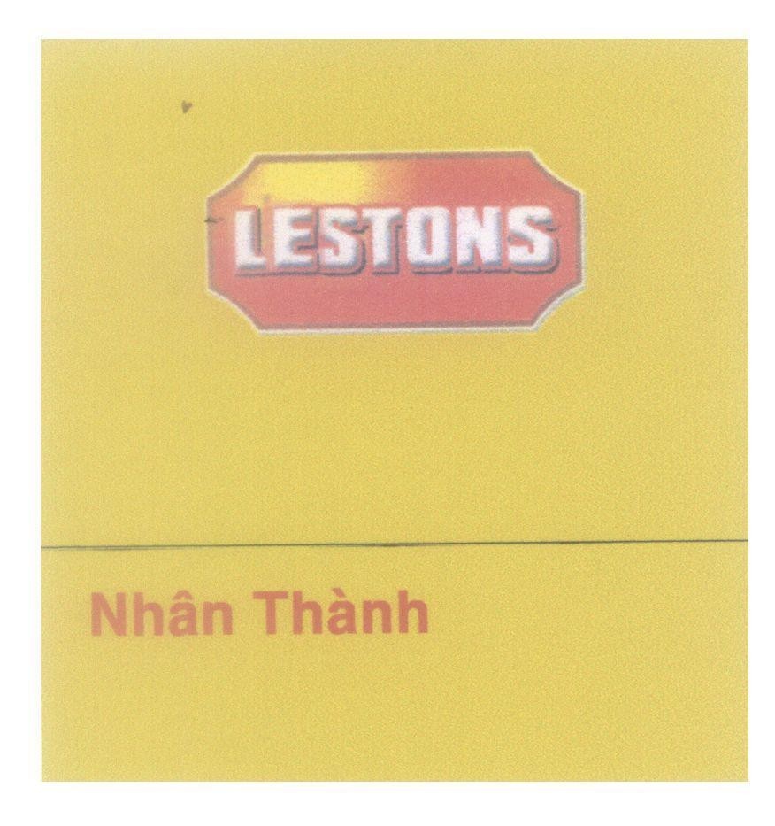 Mẫu nhãn hiệu LESTONS Nhân Thành