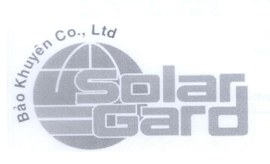 Mẫu nhãn hiệu Bảo Khuyên Co., Ltd Solar Gard