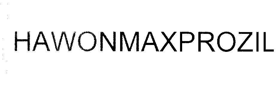 Mẫu nhãn hiệu HAWONMAXPROZIL