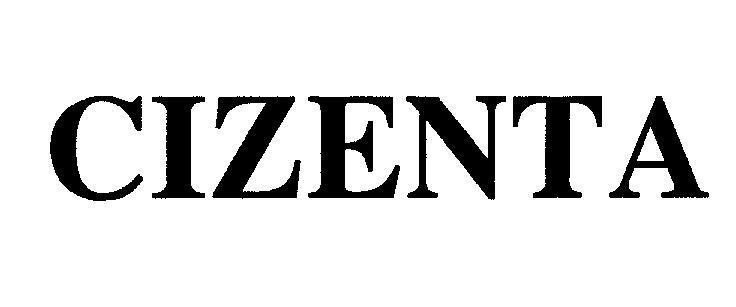 Mẫu nhãn hiệu CIZENTA