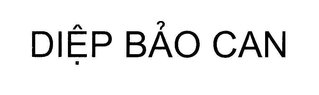 Mẫu nhãn hiệu Diệp Bảo Can
