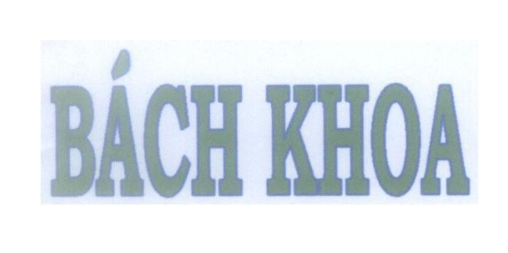 Mẫu nhãn hiệu Bách Khoa