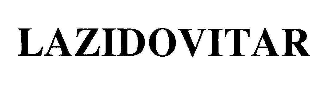 Mẫu nhãn hiệu LAZIDOVITAR