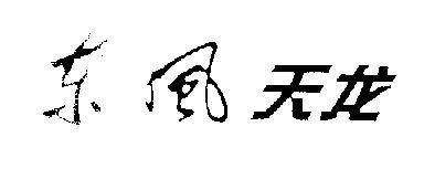 Mẫu nhãn hiệu Đông Phong Thiên Long [Dong: hướng đông, phía đông, Feng: gió, Tian: trời, bầu trời, Long: con rồng]
