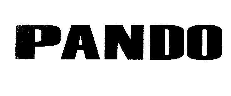 Mẫu nhãn hiệu PANDO