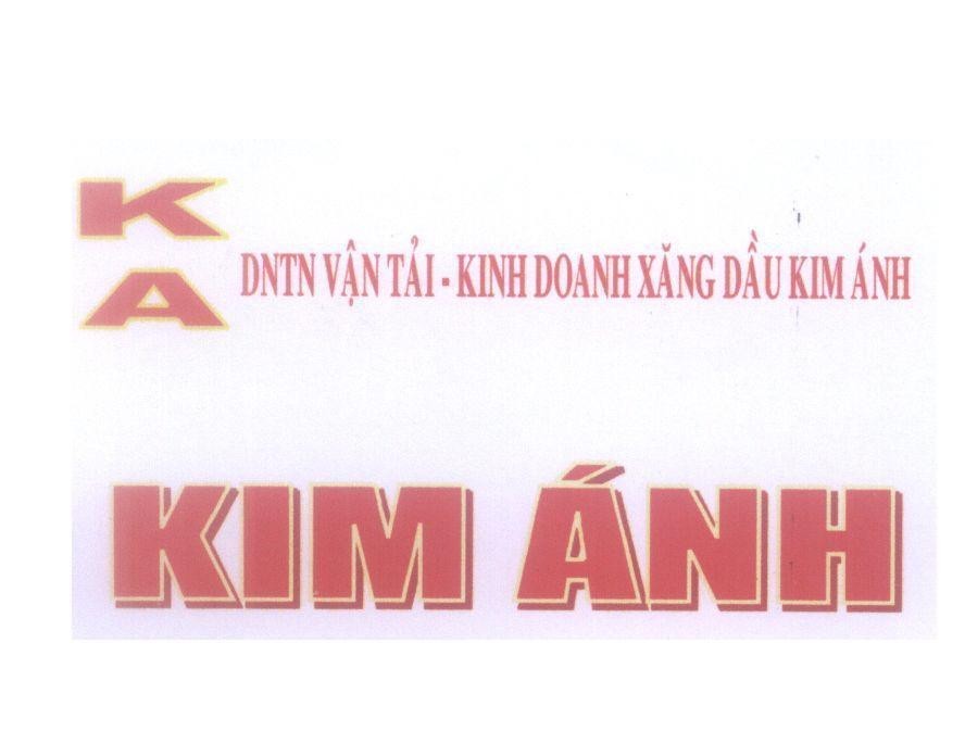 Mẫu nhãn hiệu KA DNTN Vận Tải - Kinh Doanh Xăng Dầu Kim ánh