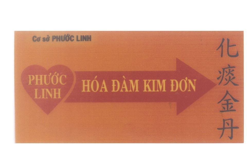 Mẫu nhãn hiệu Cơ sở Phước Linh Phước Linh Hoá Đàm Kim Đơn [pha thàm kấm tán:hóa đàn kim đơn]