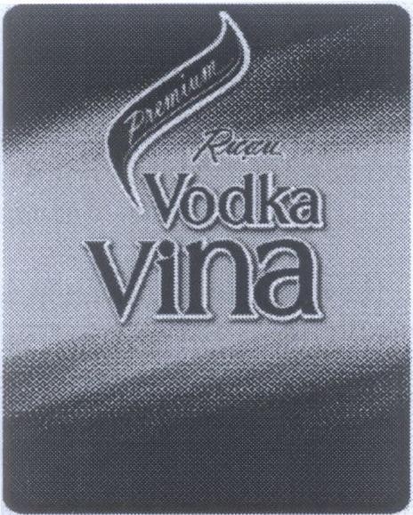 Mẫu nhãn hiệu Vina Premium Rượu Vodka
