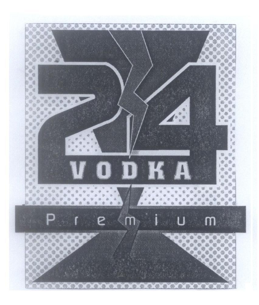 Mẫu nhãn hiệu 24 V VODKA Premium