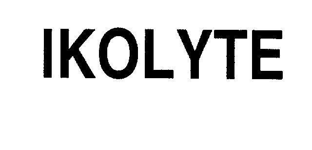 Mẫu nhãn hiệu IKOLYTE