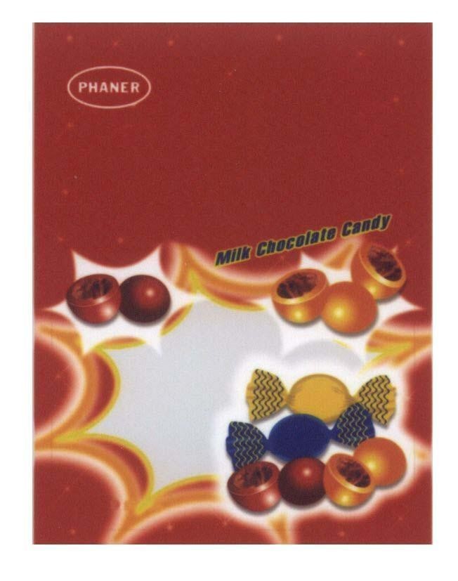 Mẫu nhãn hiệu PHANER Milk Chocolate Candy