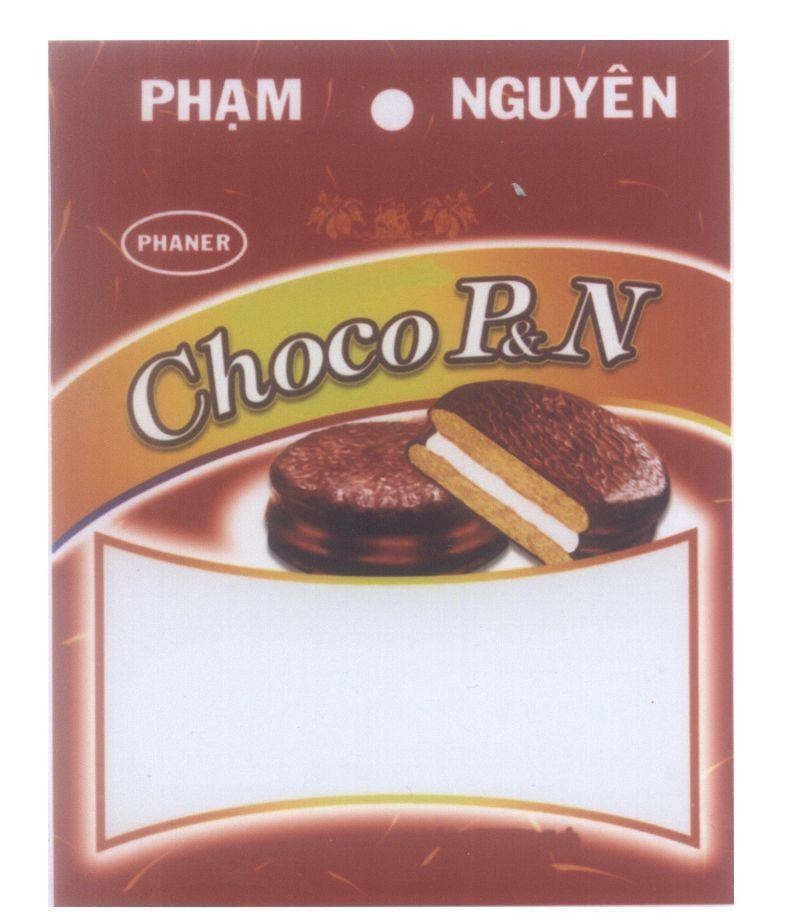 Mẫu nhãn hiệu Phạm Nguyên PHANER ChocoP&N