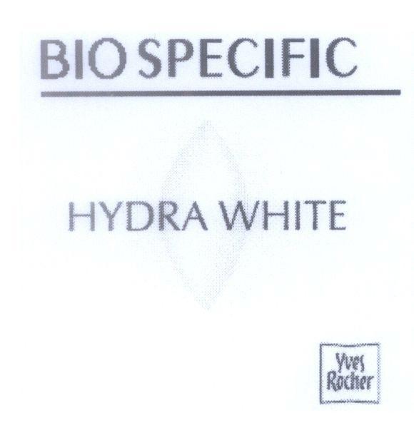 Mẫu nhãn hiệu BIO SPECIFIC HYDRA WHITE Yves Rocher