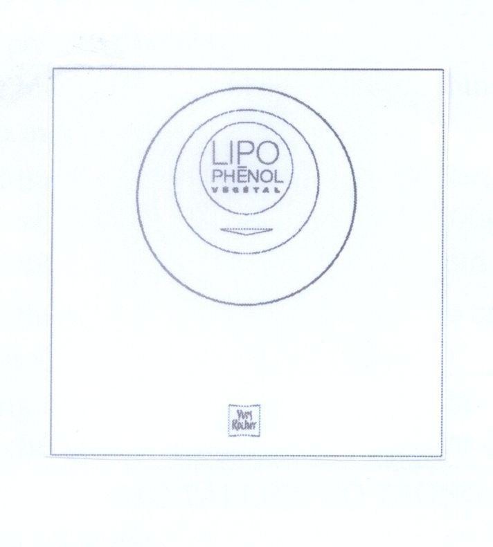 Mẫu nhãn hiệu LIPO PHENOL VEGETAL Yves Rocher