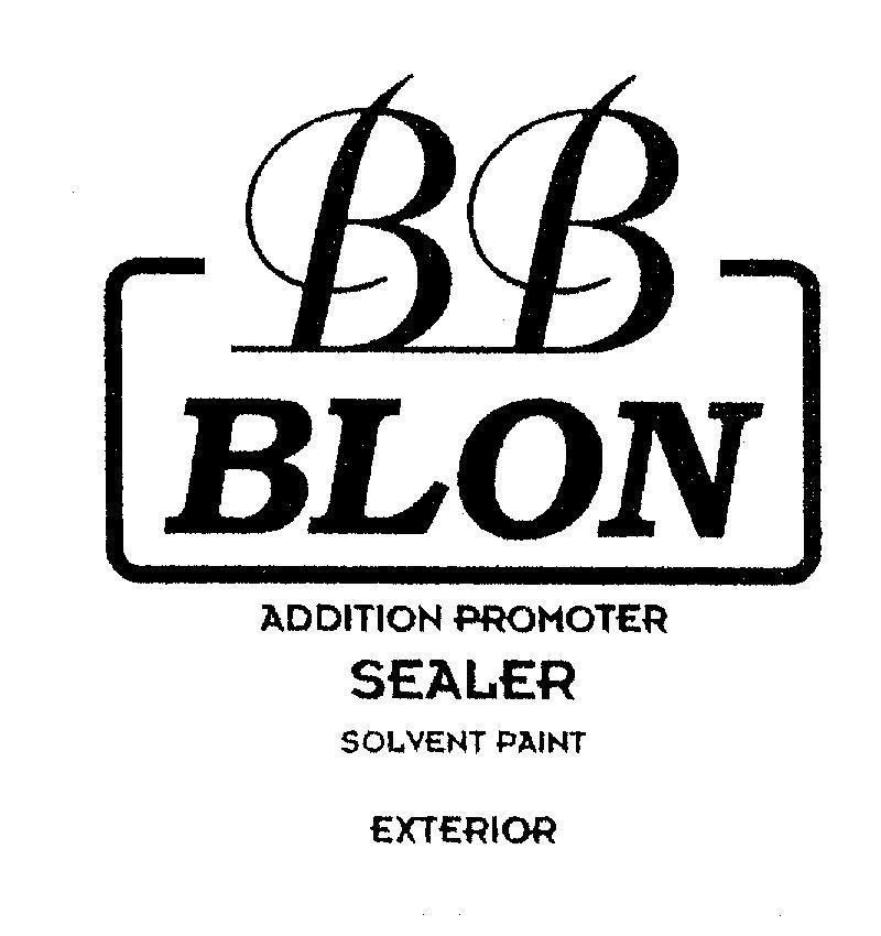 Mẫu nhãn hiệu BB BLON ADDITION PROMOTER SEALER SOLVENT PAINT EXTERIOR