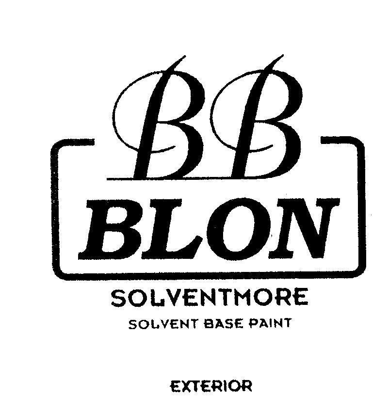 Mẫu nhãn hiệu BB BLON SOLVENTMORE SOLVENT BASE PAINT EXTERIOR