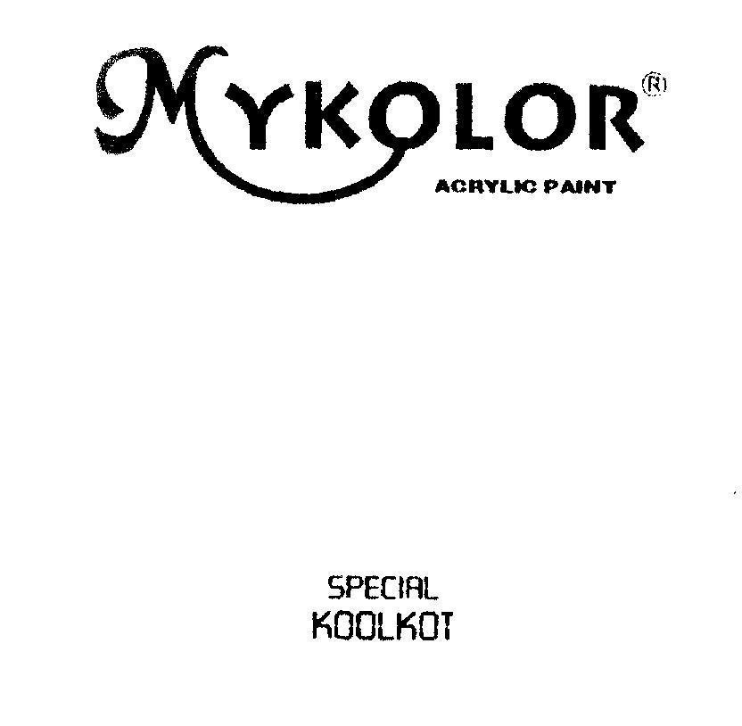 Mẫu nhãn hiệu MYKOLOR ACRYLIC PAINT SPECIAL KOOLKOT