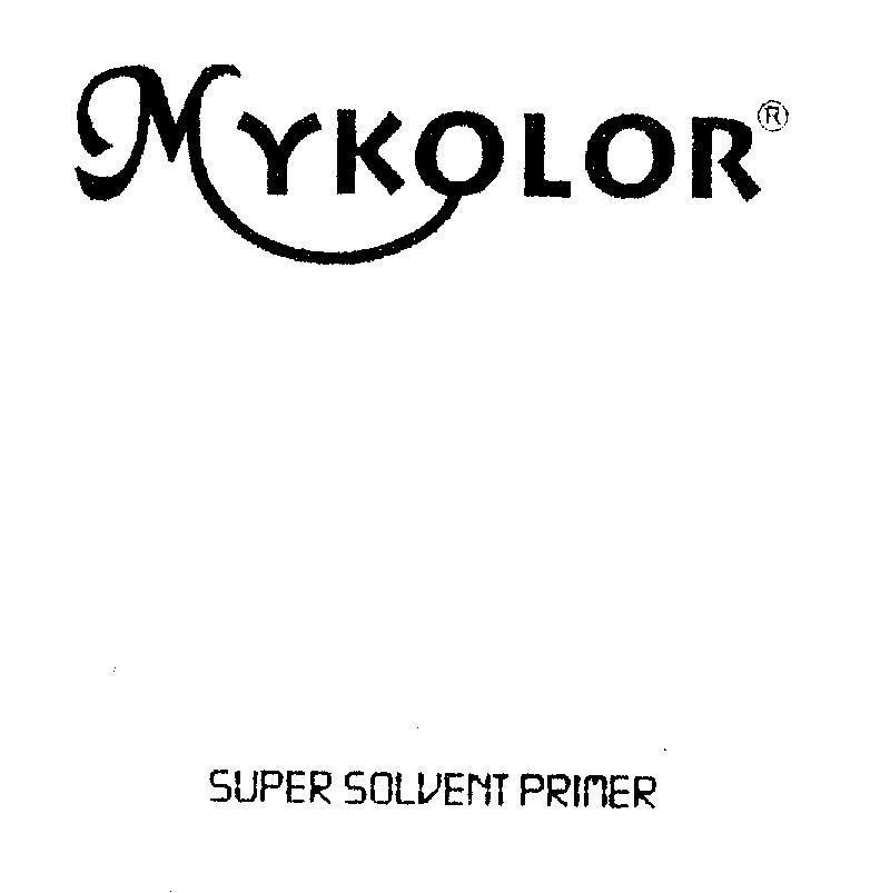 Mẫu nhãn hiệu MYKOLOR SUPER SOLVENT PRIMER