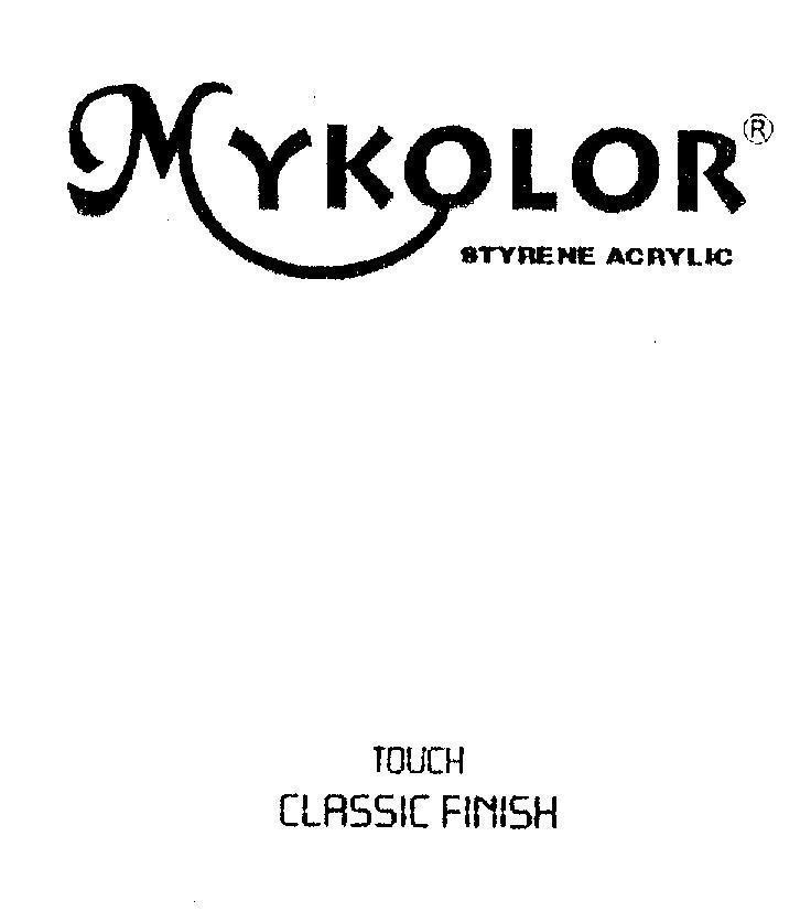 Mẫu nhãn hiệu MYKOLOR STYRENE ACRYLIC TOUCH CLASSIC FINISH