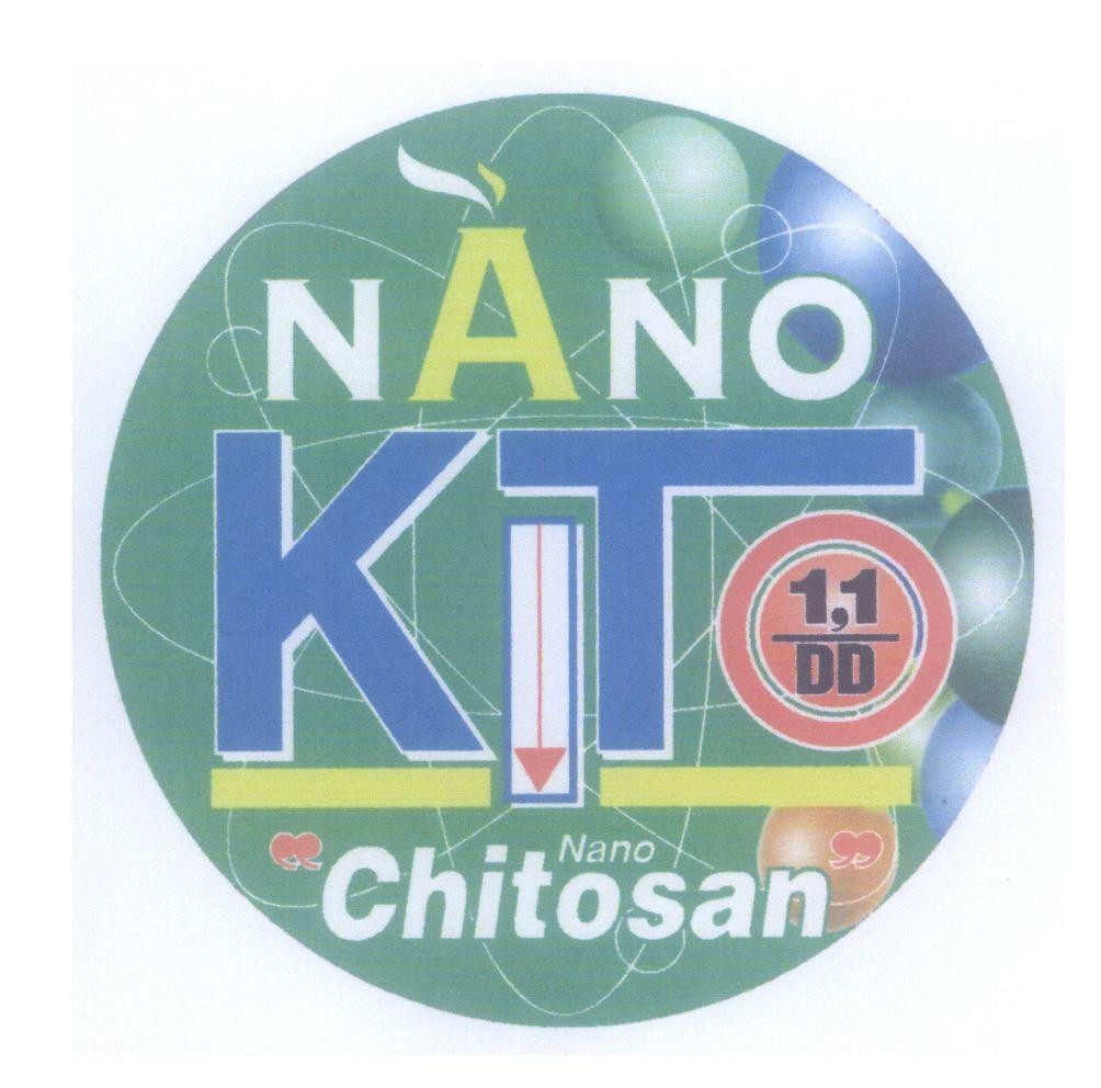 Mẫu nhãn hiệu NANO KITO 1,1 DD nano Chitosan 1,1 DD