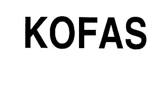 Mẫu nhãn hiệu KOFAS