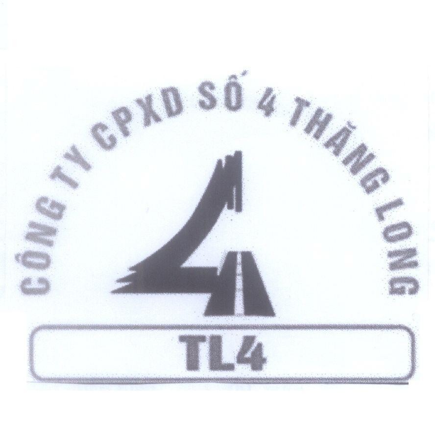 Mẫu nhãn hiệu Công ty CPXD Số 4 Thăng Long TL4