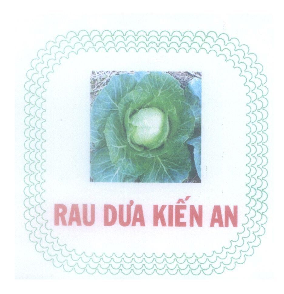 Mẫu nhãn hiệu Rau Dưa Kiến An