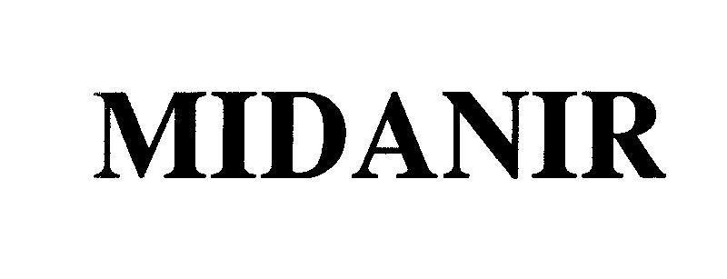 Mẫu nhãn hiệu MIDANIR
