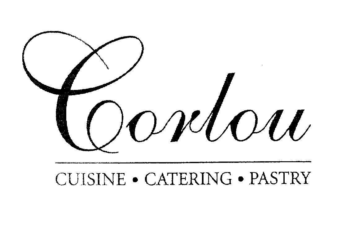 Mẫu nhãn hiệu Corlou CUISINE. CATERING. PASTRY