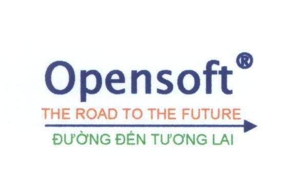 Mẫu nhãn hiệu Opensoft THE ROAD TO THE FUTURE Đường Đến Tương Lai