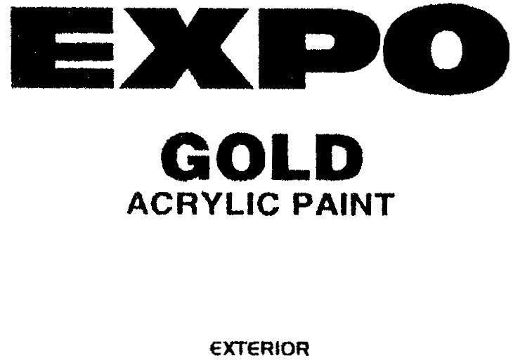 Mẫu nhãn hiệu EXPO GOLD ACRYLIC PAINT EXTERIOR