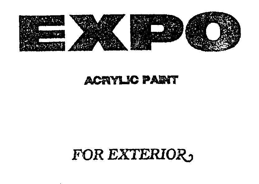Mẫu nhãn hiệu EXPO ACRYLIC PAINT FOR EXTERIOR