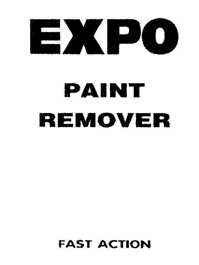 Mẫu nhãn hiệu EXPO PAINT REMOVER FAST ACTION