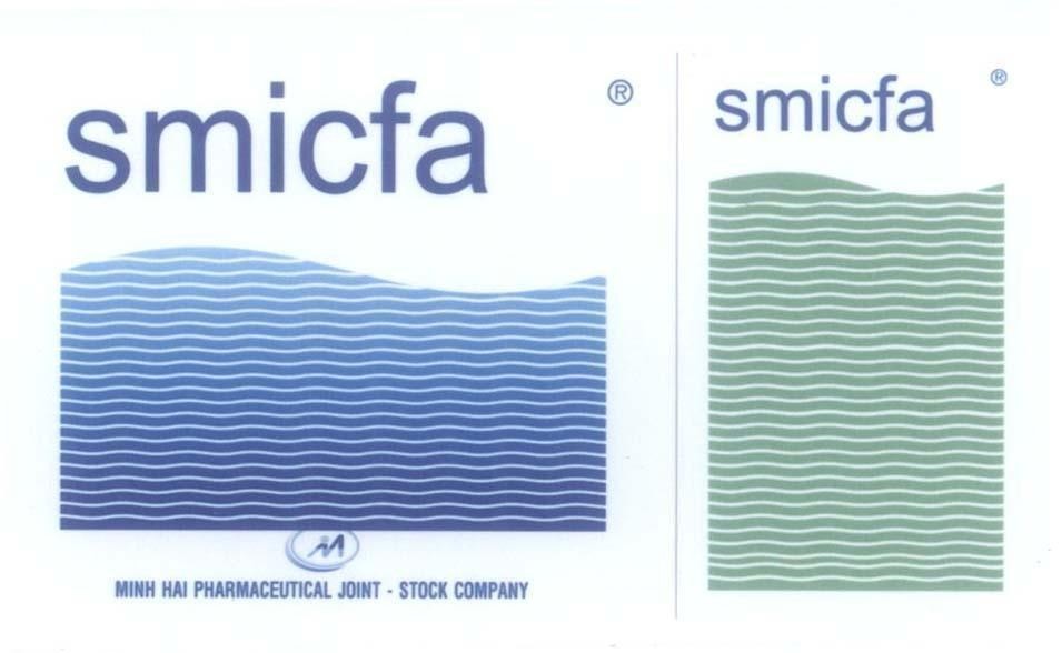 Mẫu nhãn hiệu smicfa M MINH HAI PHARMACEUTICAL JOINT - STOCK COMPANY