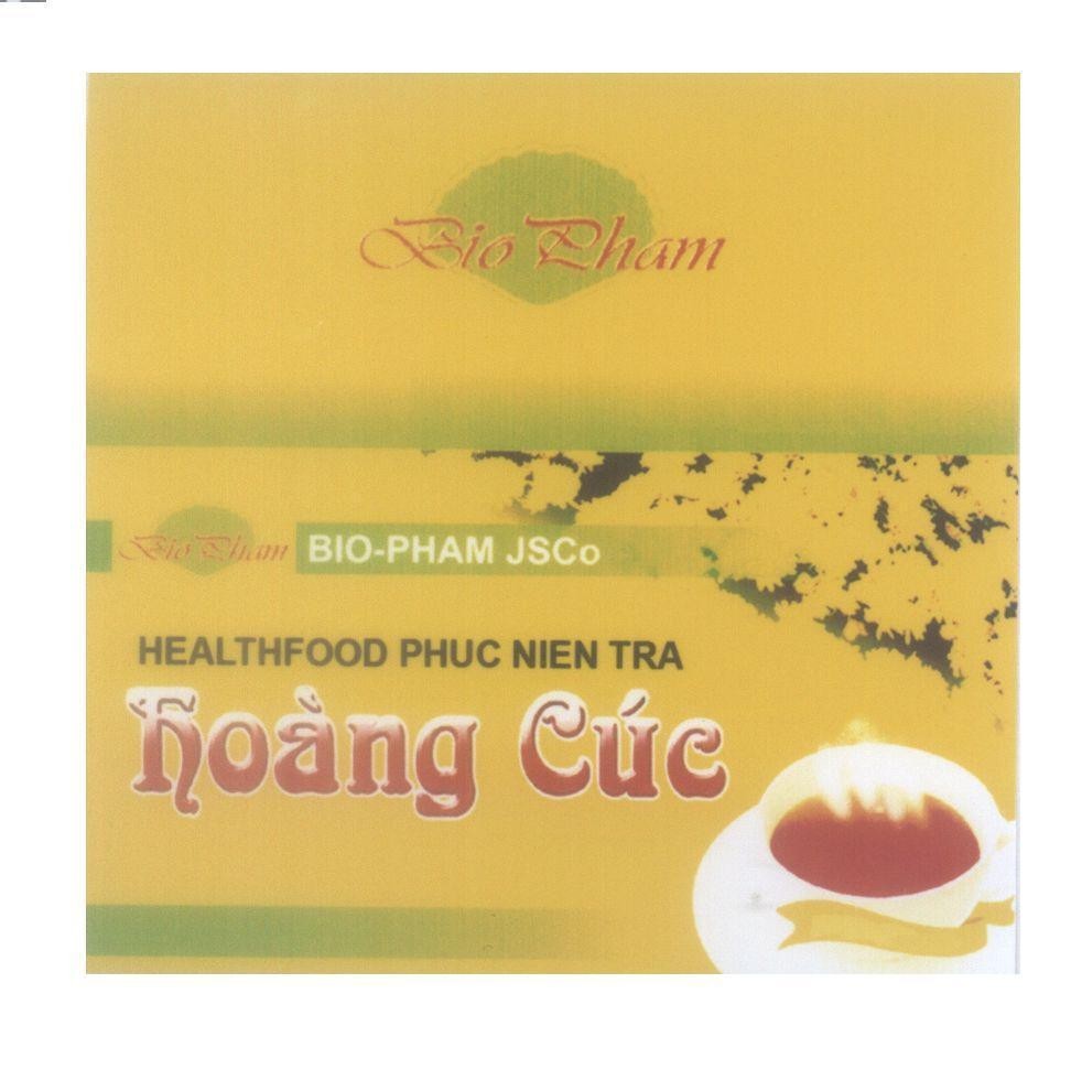 Mẫu nhãn hiệu Bio Pham BIO PHAM JSCo HEALTHFOOD PHUC NIEN TRA Hoàng Cúc