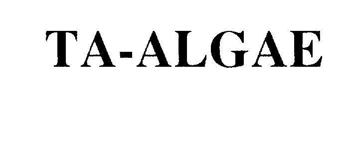 Mẫu nhãn hiệu TA-ALGAE